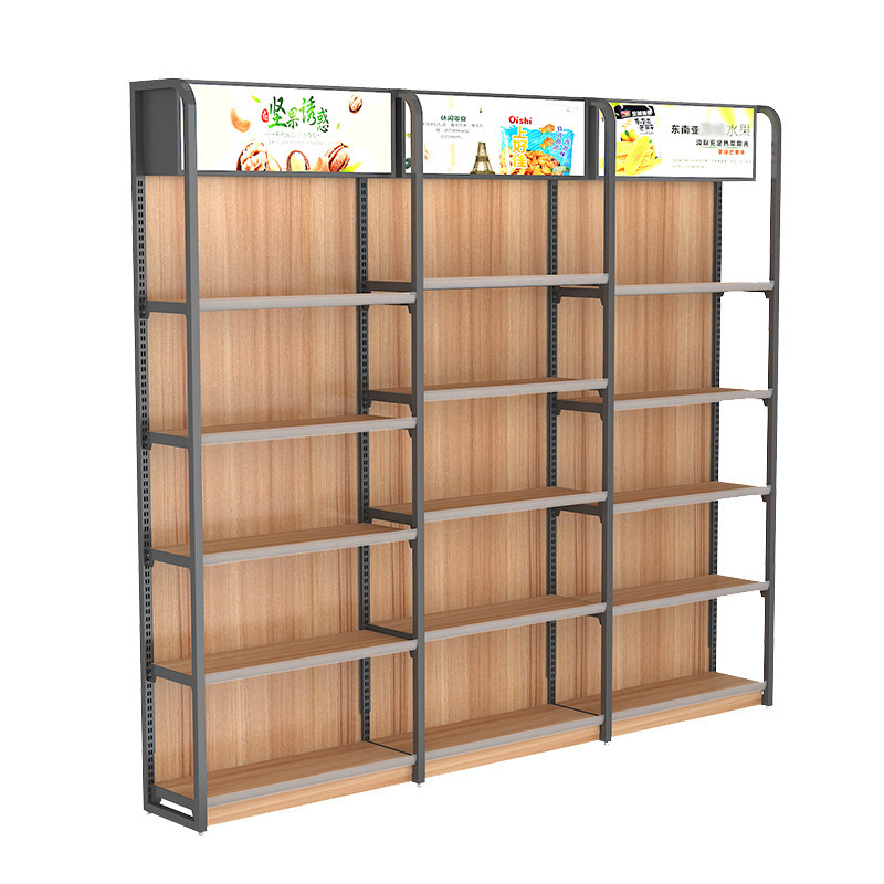 warehouse rack supermarket wood accessories hanging display rack Shelf Display Rack Used in Supermarket