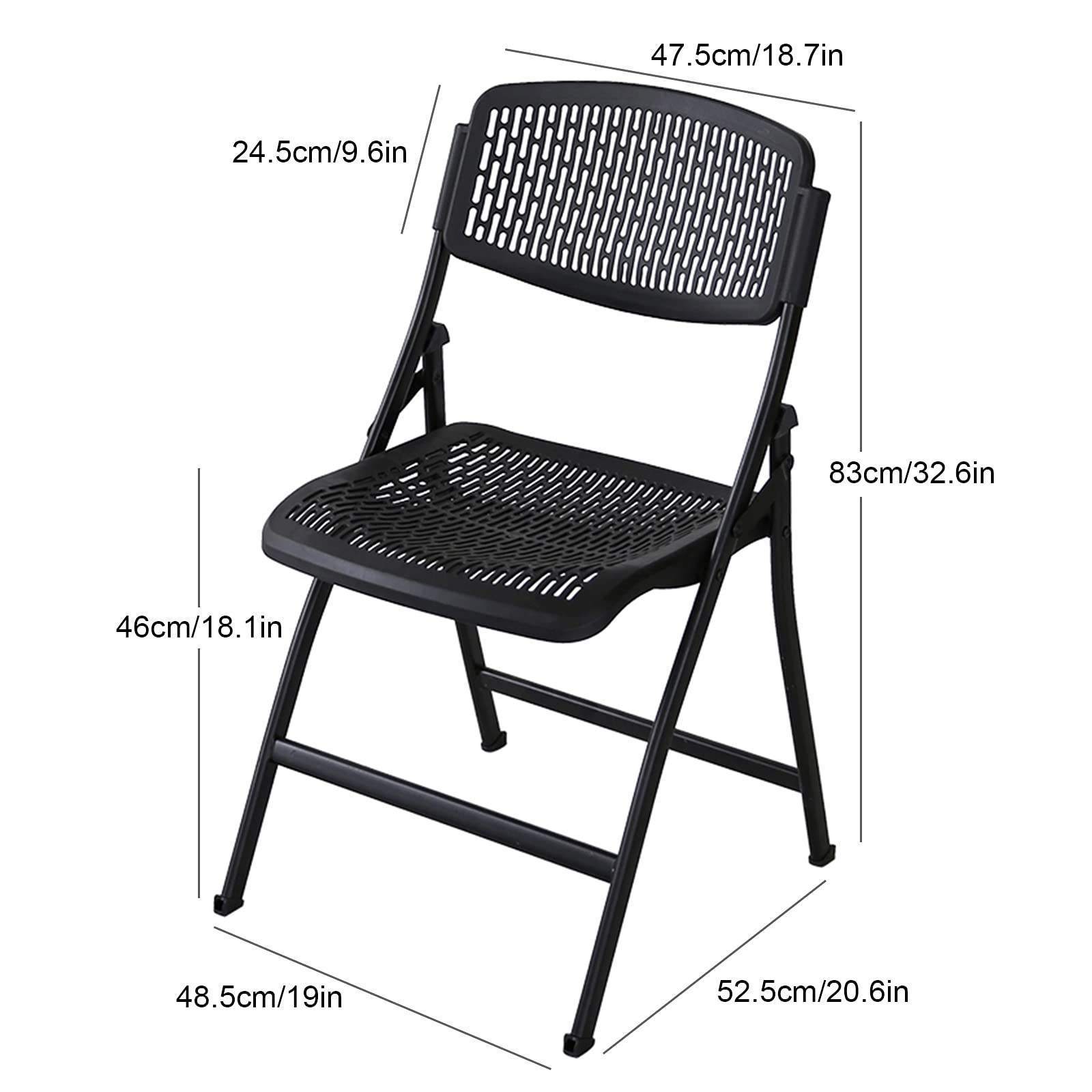 Durable and Reliable Indoor Outdoor Heavy Duty Steel Frame Folding Chair Sturdy Plastic Folding Chair