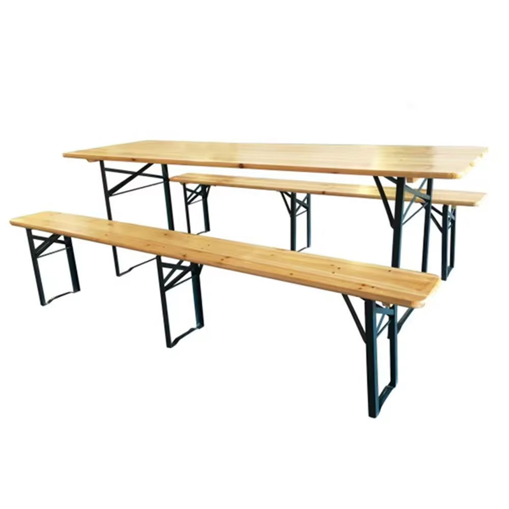 German High Quality Wooden Garden Picnic Camping Folding Beer Table Set and Garden Picnic Bench