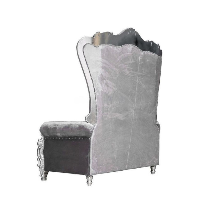 Modern Solid Wood Hotel Rental Wedding King and Queen Throne Chairs Antique Style