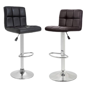 Hot Wholesale Popular Swivel 360 Degree Adjustable Shiloh Bar Leather Upholstered Lounge Counter Bar Stools and Chairs