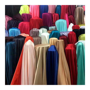 Wholesale 100% polyester silk satin fabric for wedding dress jacquard duchess satin print satin fabric