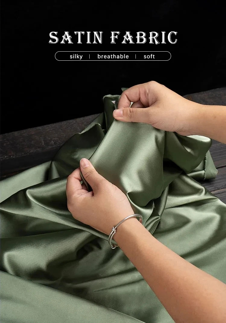 Wholesale 100% polyester silk satin fabric for wedding dress jacquard duchess satin print satin fabric