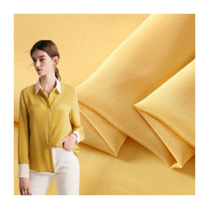 natural silk crepe de chine 16mm 100% Mulberry silk double crepe fabric for Dresses and Shirts