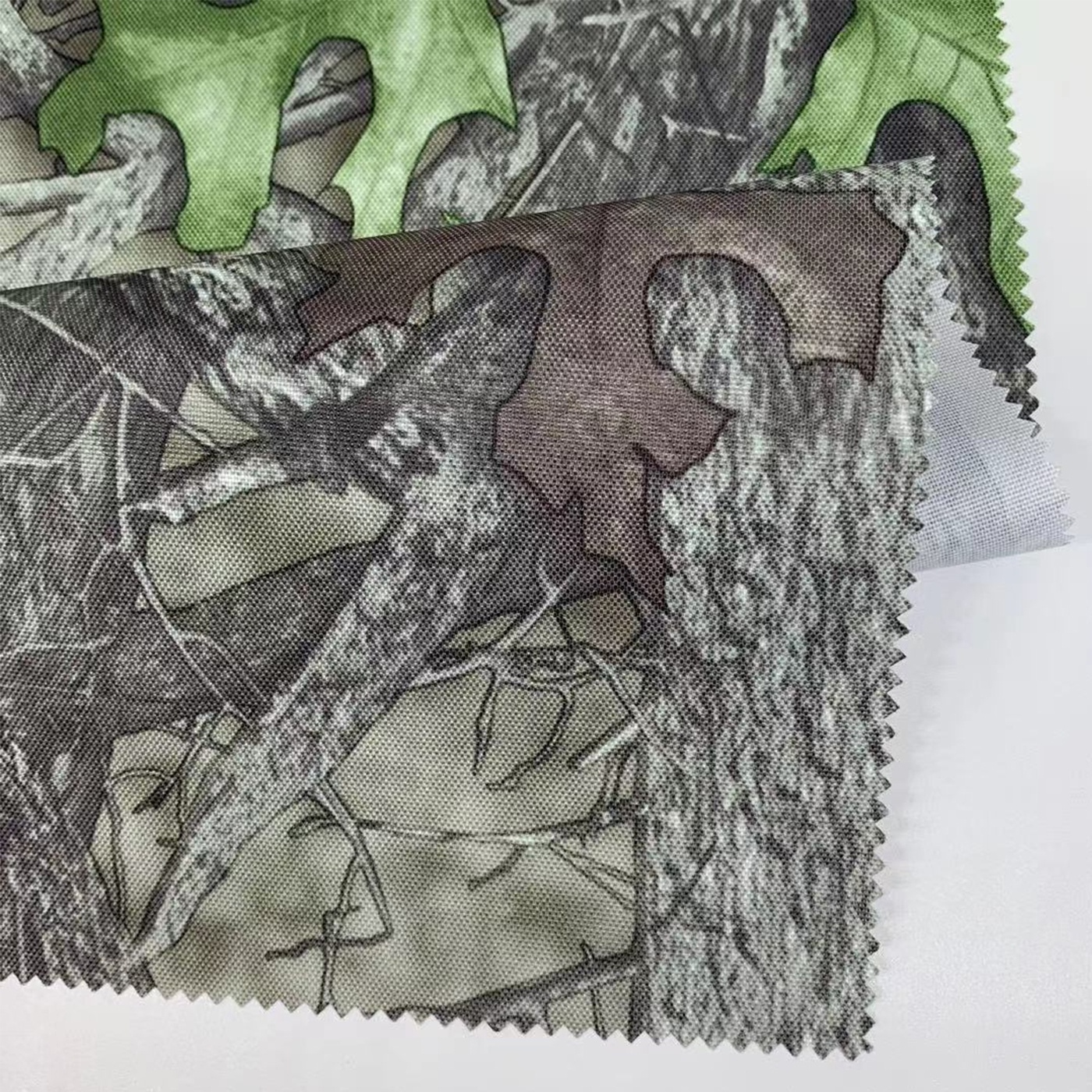 New Arrival real tree pattern 600D 72T PU polyester oxford printed camo camping tents fabric