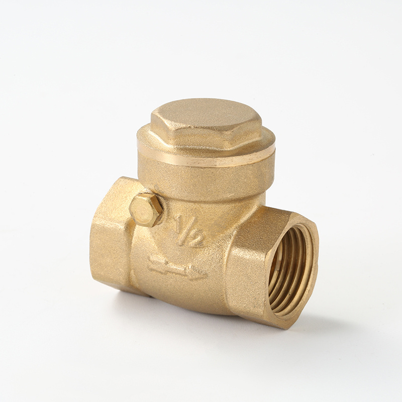 Internal Thread Brass Swing Check Valve 1/2 Long Service Life Apply In Water Or Gas System