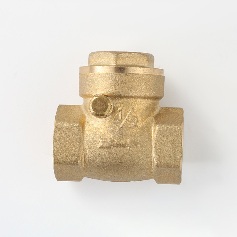 Internal Thread Brass Swing Check Valve 1/2 Long Service Life Apply In Water Or Gas System