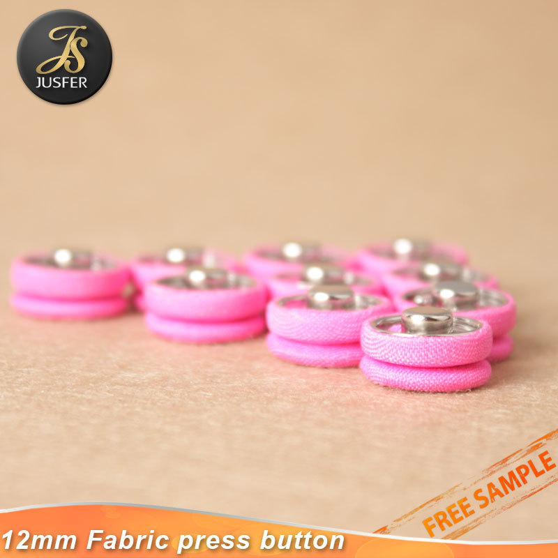 Eco friendly fabric covered metal press snap button from China