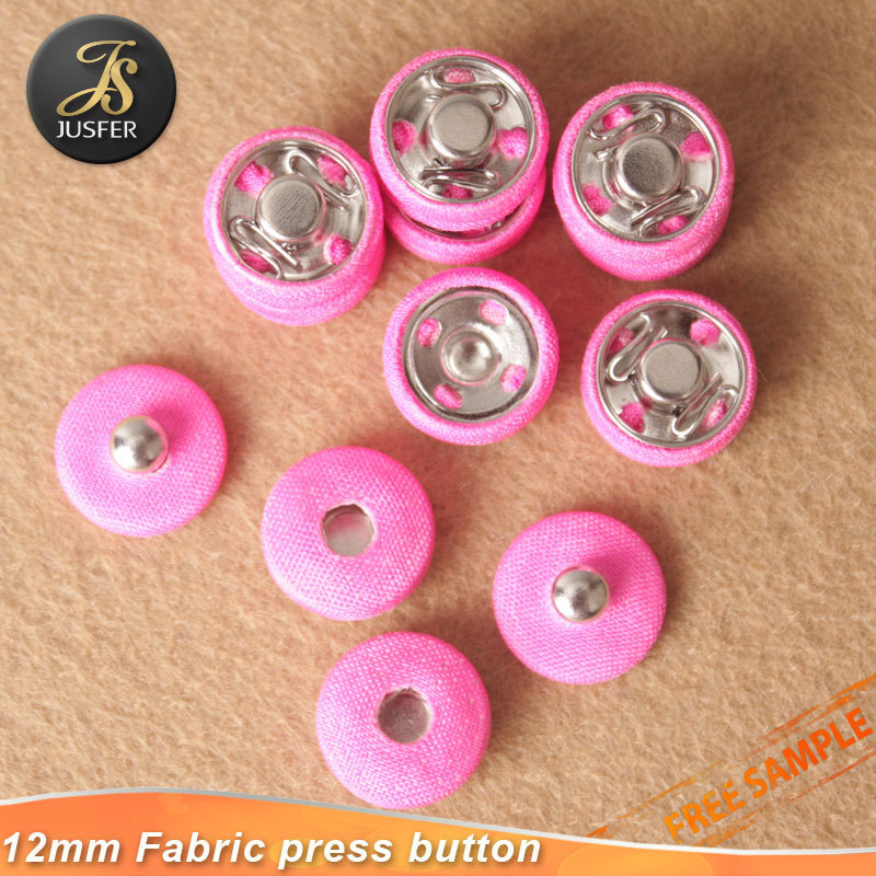 Eco friendly fabric covered metal press snap button from China