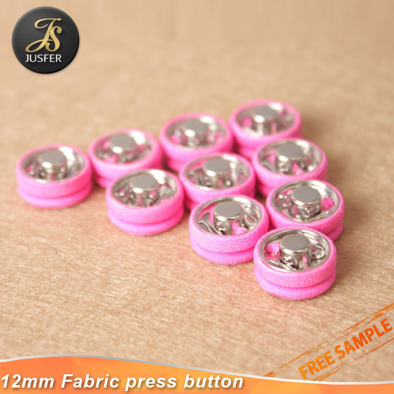 Eco friendly fabric covered metal press snap button from China