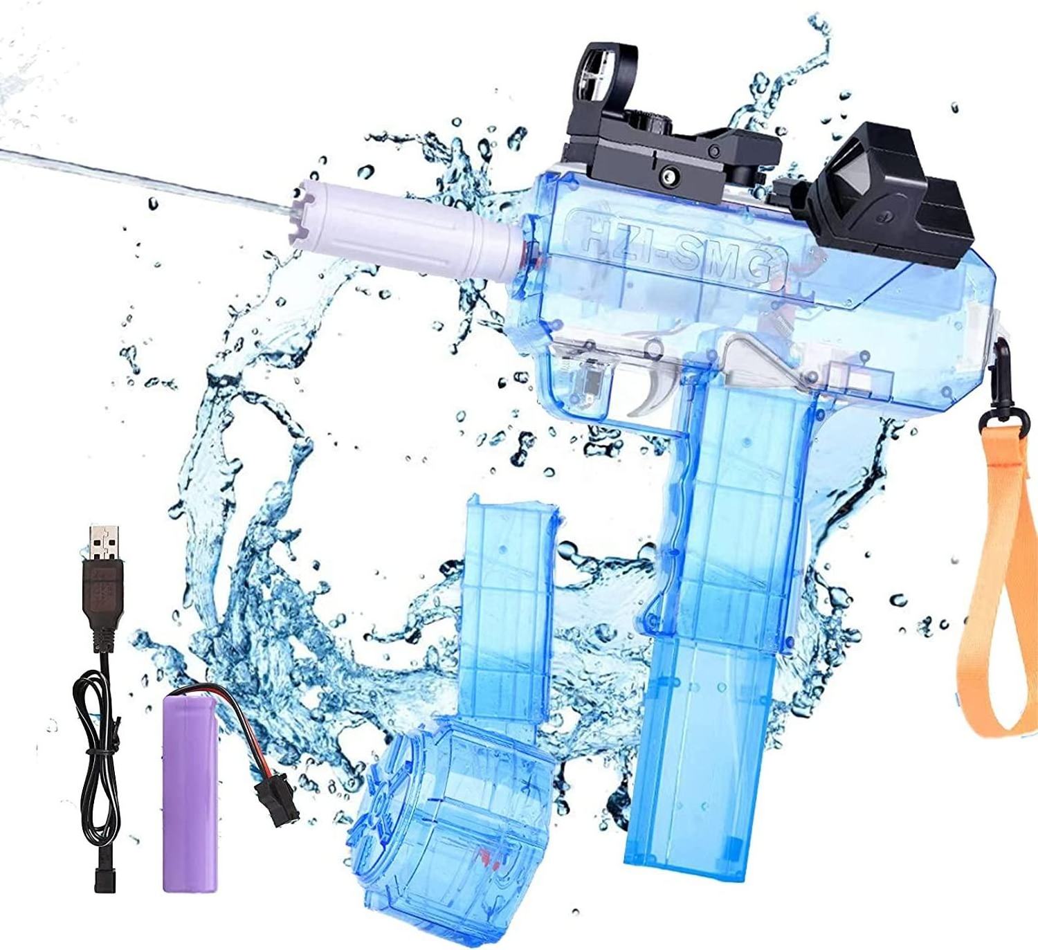 Summer Outdoor Water Play Gift Electric Water Gun Toy Plastic Unisex Double Magazine / Large Capacity / Electric 16 Pcs 13.2kg