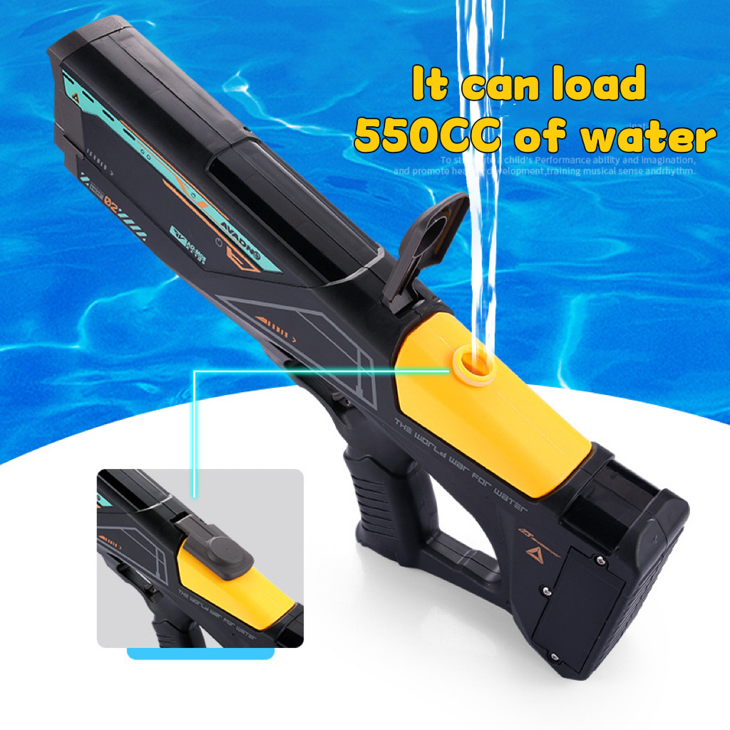 Songkran toys electric water gun automatic adult water gun toys kids high capacity shark water gun toys high power remote