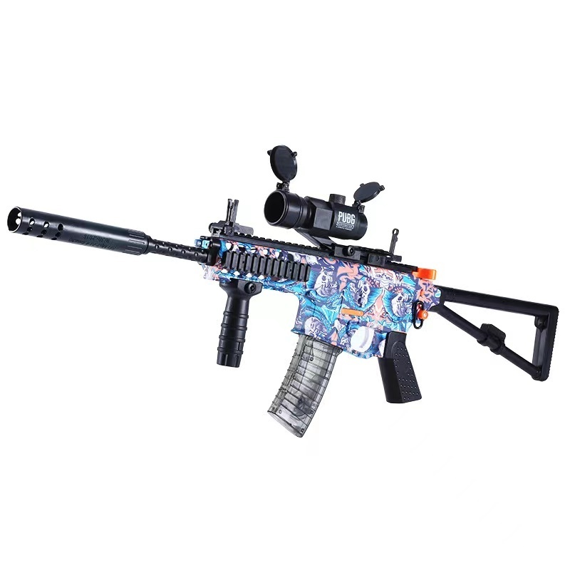 PDW Gel Ball Toy Gun Manual and Auto Splash Ball Blaster with Water Drop Gun, Shooting Game Suitable for Boys and Adults Plastic