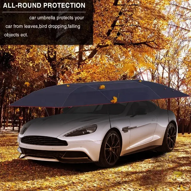 4.6 4.8m 5.2m Fully Automatic Remote Control Outdoor Car Vehicle Tent Umbrella Car Shade Sunshade Cover Outdoor Car Cover