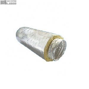 R6 R8 HVAC Systems Duct/Hose Fiberglass Reinforced  Aluminium Insulated Flexible Ducts