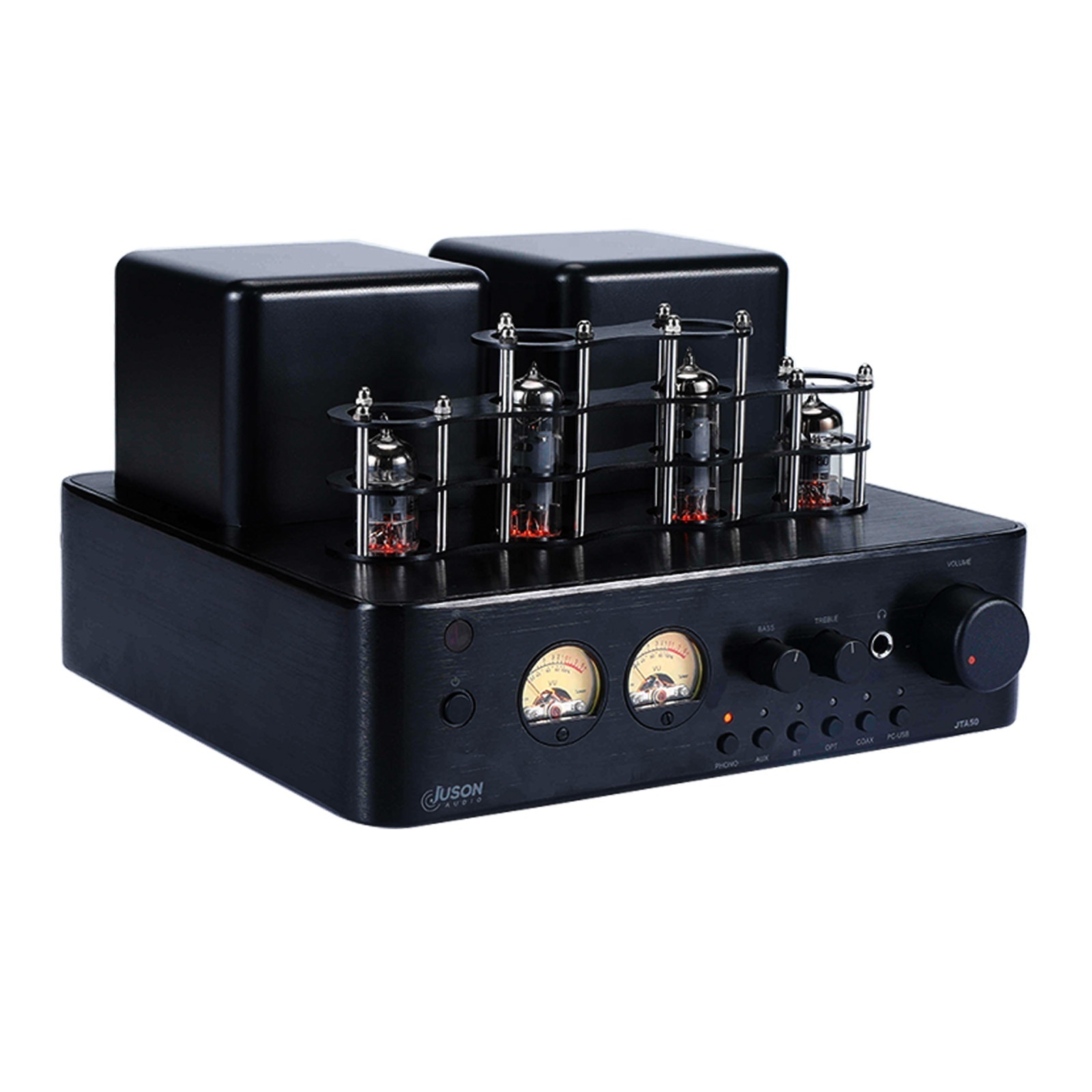 Juson Audio 130W HiFi Power Tube Amplifier Home Audio Aux Phono BT Tube Amplifier With Headphone Sub Out