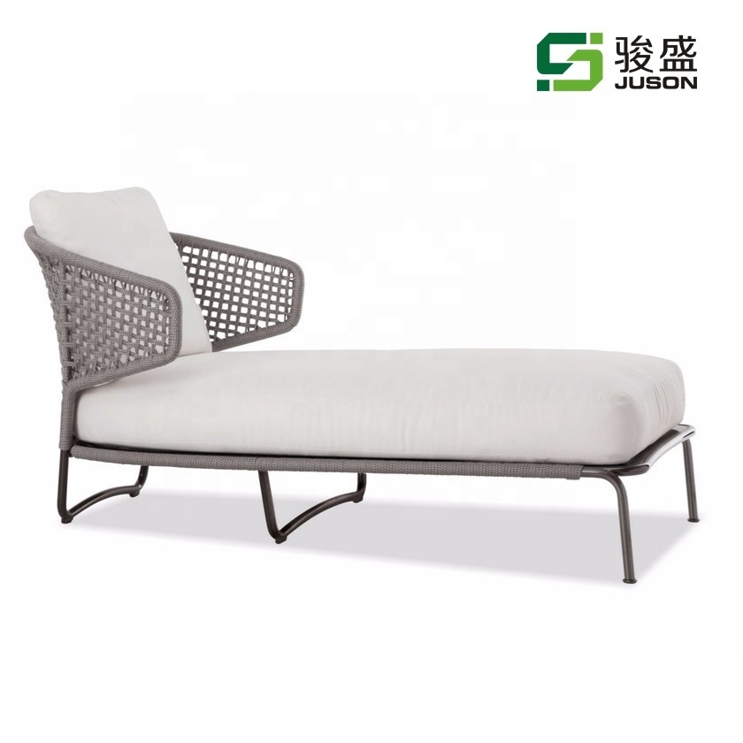 Modern lounge sunbed patio outdoor chaise lounge daybed wicker rattan garden chair furniture