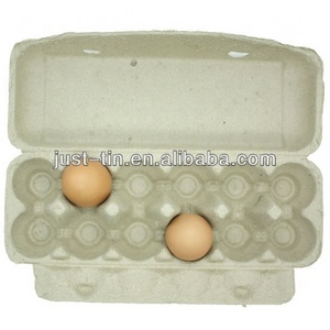 Environment-friendly Egg Tray Carton with Cover Pulp Moulding 20 Eggs Carton/Tray/Box