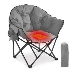 2024 Hot Sale Outdoor Heated Chair Portable Folding Chair Easy to Assembly Chair for Camping and Backpacking