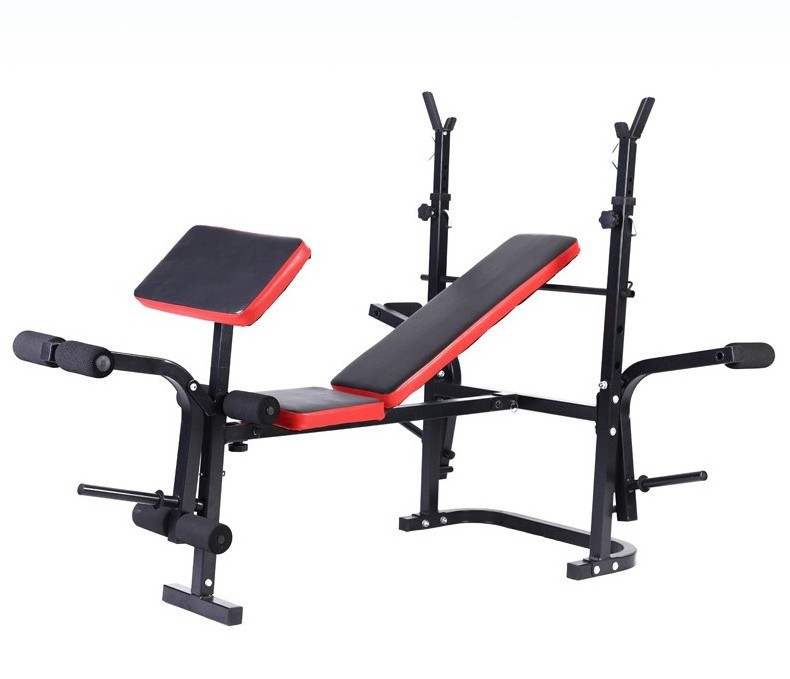 Adjustable Weight Incline Benches with Racks Gym Steel Bench Equipment for Fitness Workout Body