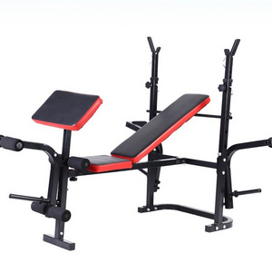 Adjustable Weight Incline Benches with Racks Gym Steel Bench Equipment for Fitness Workout Body