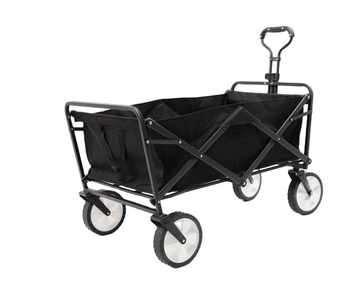 Outdoor Iron Tube PVC Garden Park Utility Kids Portable Beach Folding Trolley Cart Camping Picnic Foldable Wagon Collapsible