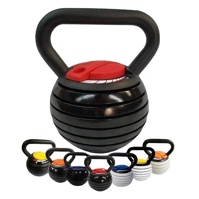 TODO 40LB Adjustable Kettlebell 18KG Custom Logo Free Weight Fitness Training Home Smart Set Cast Gym Equipment