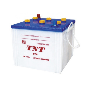 Top selling 100Ah 6TN car 12v dry charge battery