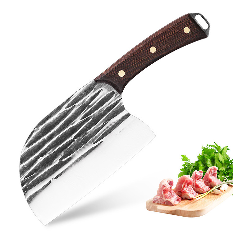 Professional Chef's Knives Kitchen Tool Full Tang Handle Forged 5cr15mov Stainless Steel Cleaving Meats Chef Knife