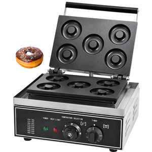 Electric Donut Maker 5 Holes Commercial donut maker machine Electric stainless steel waffle donut maker