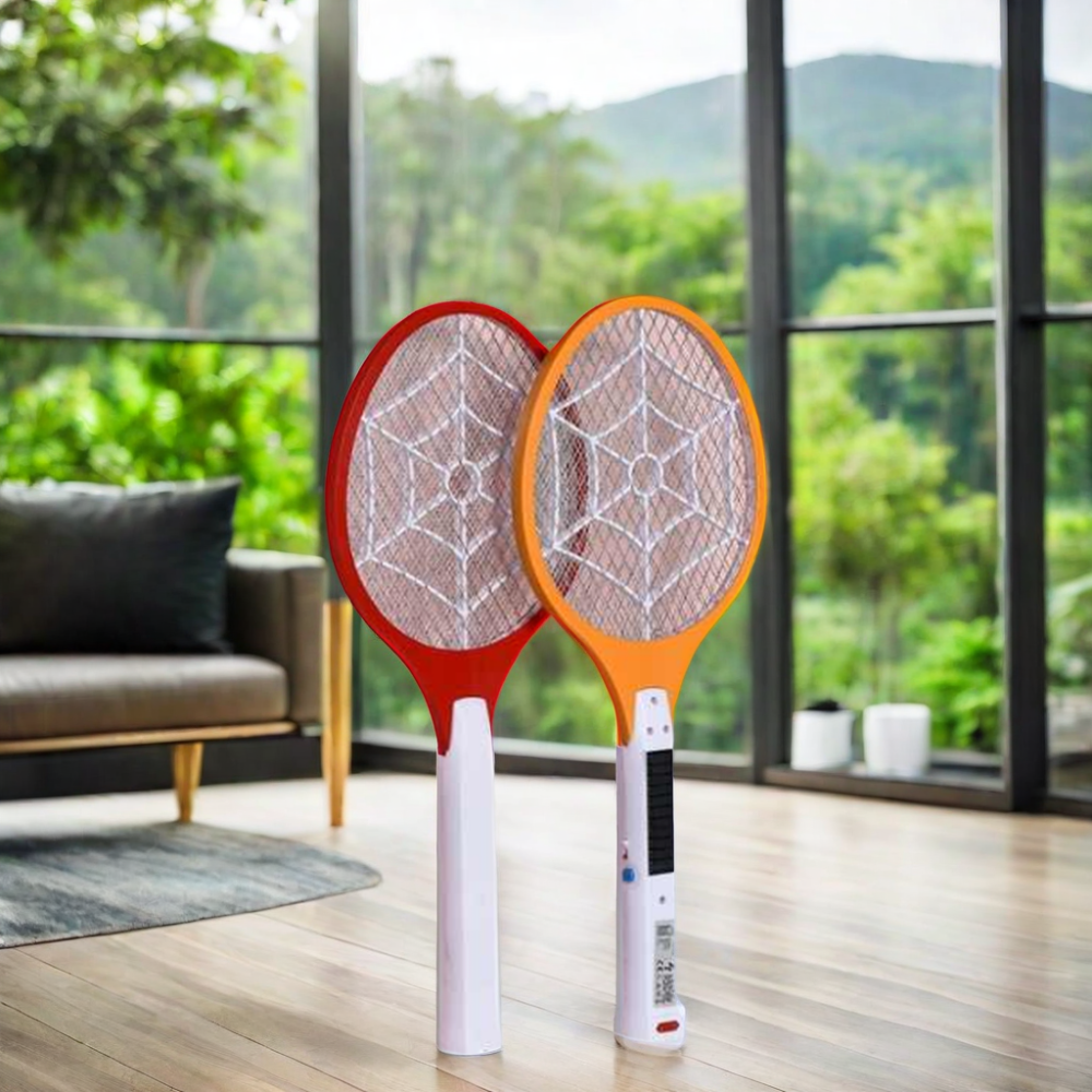 Hot Sales Rechargeable Electric Fly Swatter Bug Zapper Bat  Mosquito Racket Swatter