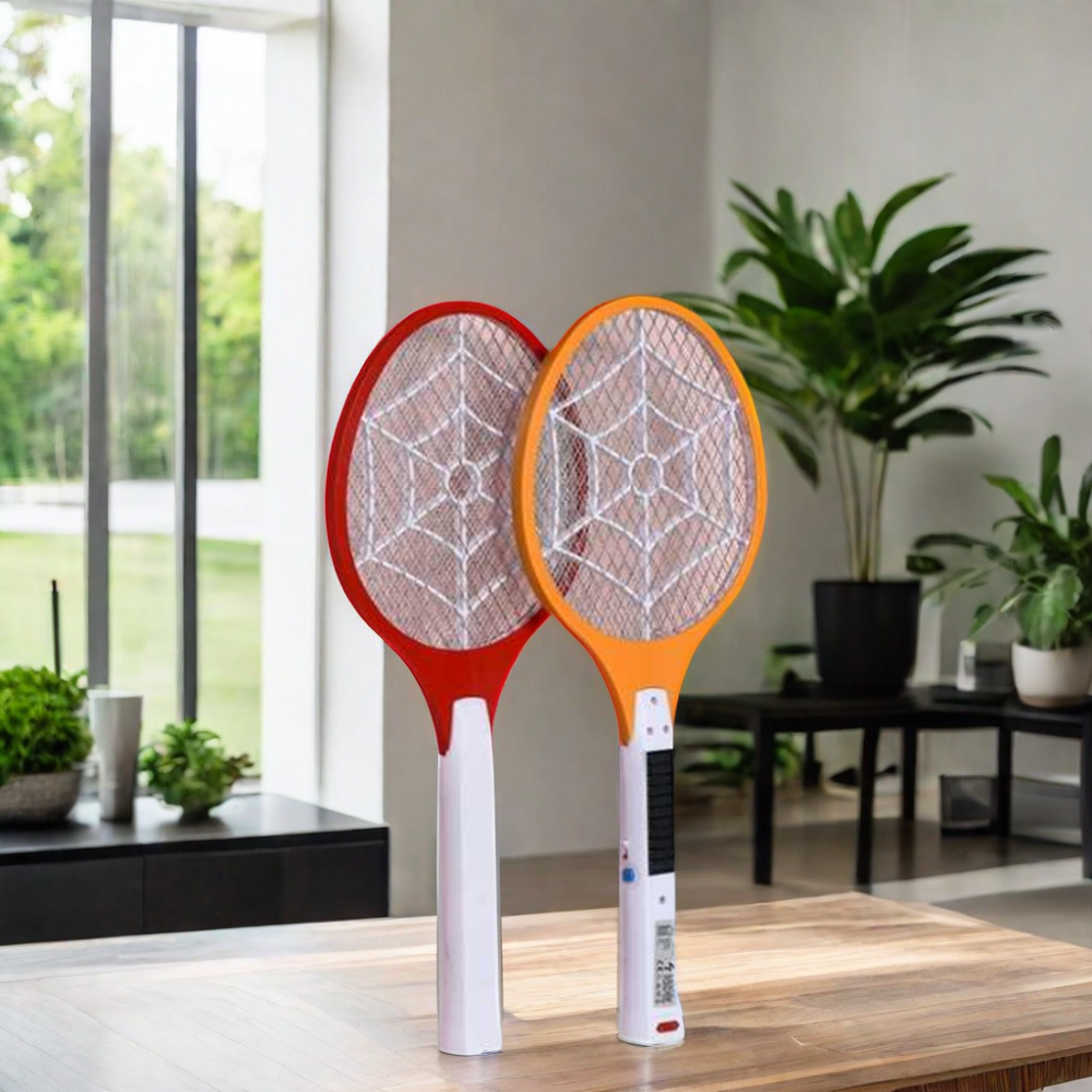 Hot Sales Rechargeable Electric Fly Swatter Bug Zapper Bat  Mosquito Racket Swatter