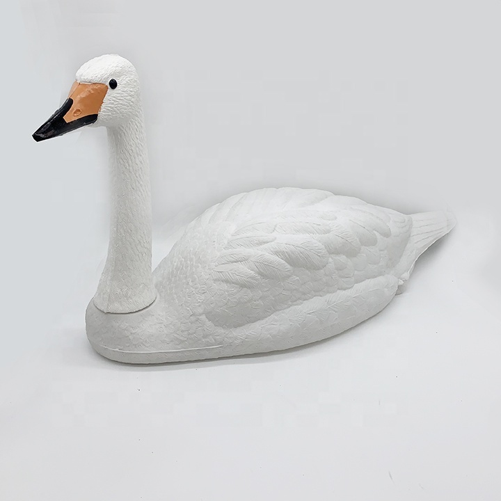 China Factory Wholesale Plastic Swan Decoys Snow Goose for Garden Decoration