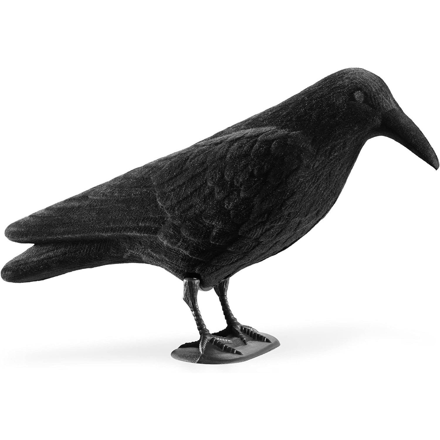 Garden Black Flocking Crow Decoy For Attracting Crows To Keep Birds Away With Realistic Crow Decoys