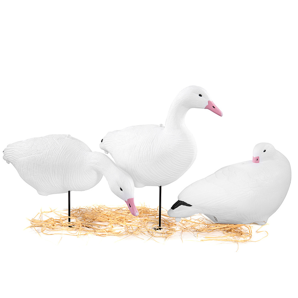 Outdoor Garden Decoration Plastic Canadian White Snow Goose Decoys For Garden Hunting