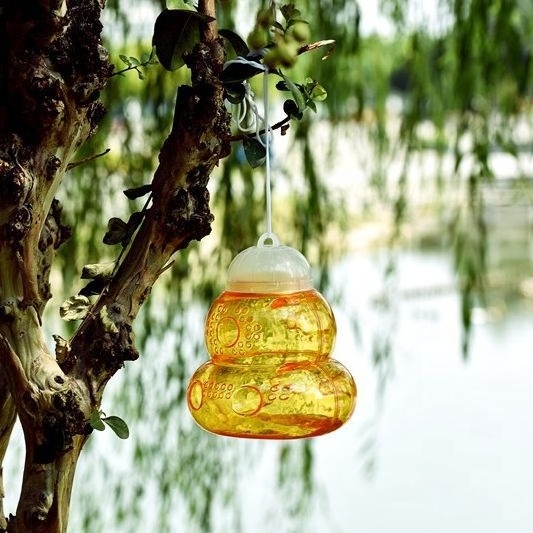 Best Sale 2024 No Leaking Plastic Hanging Yellow Wasp Traps Bottle Bee Trap Fly Catcher Fly Traps