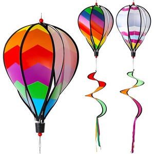 Garden Windmill Hot Air Balloons Windmill Wind Spinner For Wind Twister Hanging Decoration