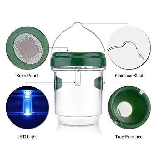 Outdoor Farm Environmental Protection Solar High Quality Outdoor Wasp Trap Catcher Solar Powered Fly Traps