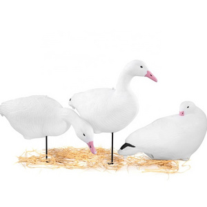 New Arrival Simulation Style Plastic Snow White EVA Foam Floating Goose Decoys For Hunting