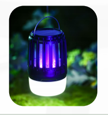 Solar Mosquito Killing Lamp Flea Insect Killing Lamp Indoor Outdoor Insect Zapper