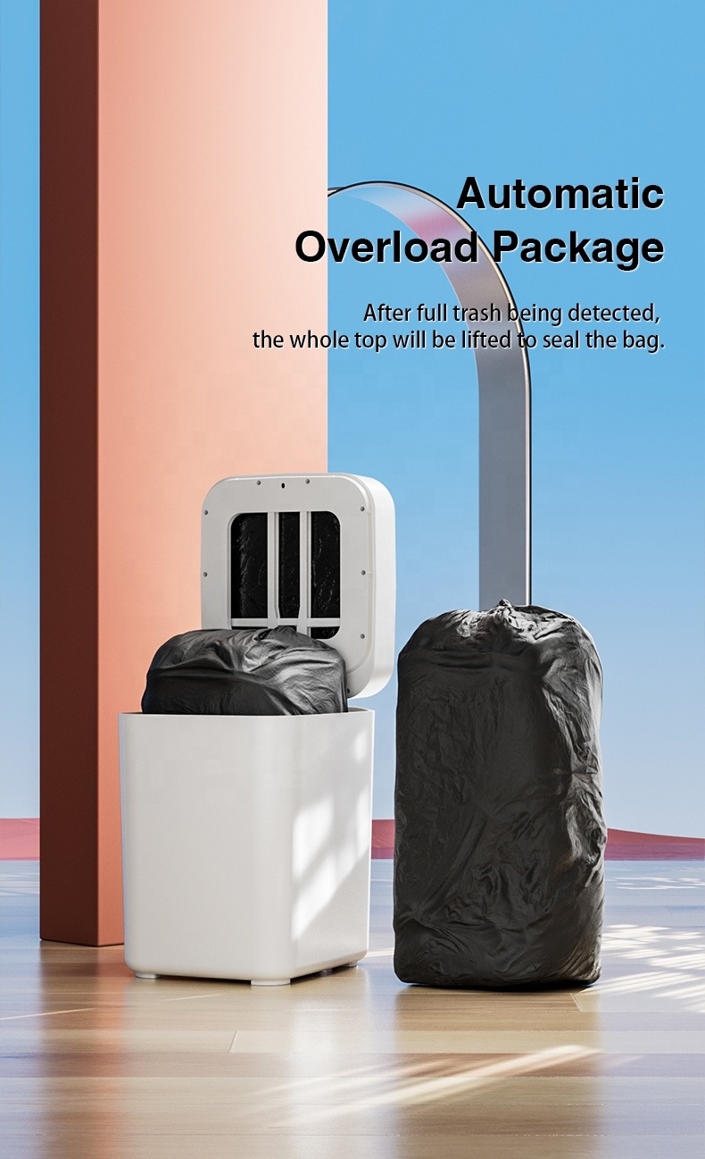 Automatic Self Package Seal Change Smart Trash Can Garbage Bin ...