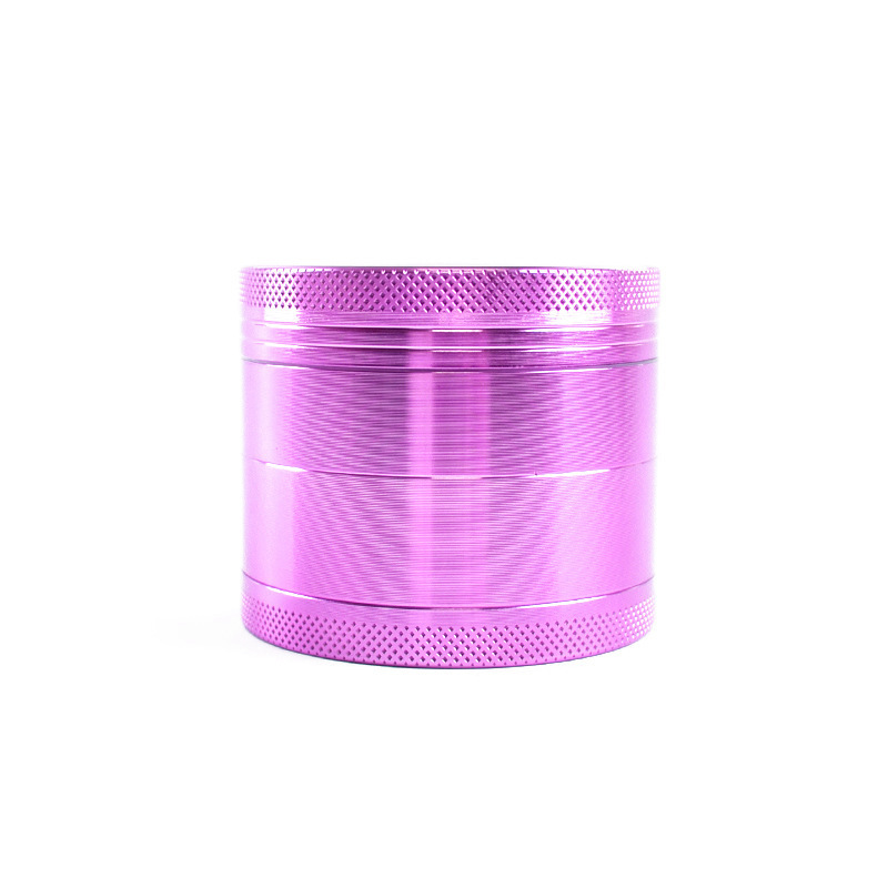 custom laser anodized 4pc 50mm 63mm spice smoke girls aluminium pink herb grinder with logo