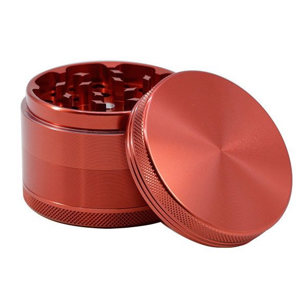 4 parts 50mm 63mm smoking custom large aluminum alloy black rolling dry herb tobacco metal grinder