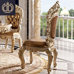 luxury home goods solid wood carved dining chair for dining table