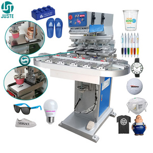 4Color Cheap Lower Price Pad Printer Conveyor Roller Robot Automatic Tank Pad Printing Machine For Shoe Sole Heel Glove Earphone