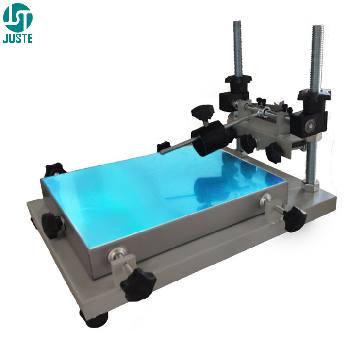 Manual Flat Hand Screen Printing Machine Mini Desktop Serigrafia Small Size Desk Top Print Silk Screen Printer For Road Sign