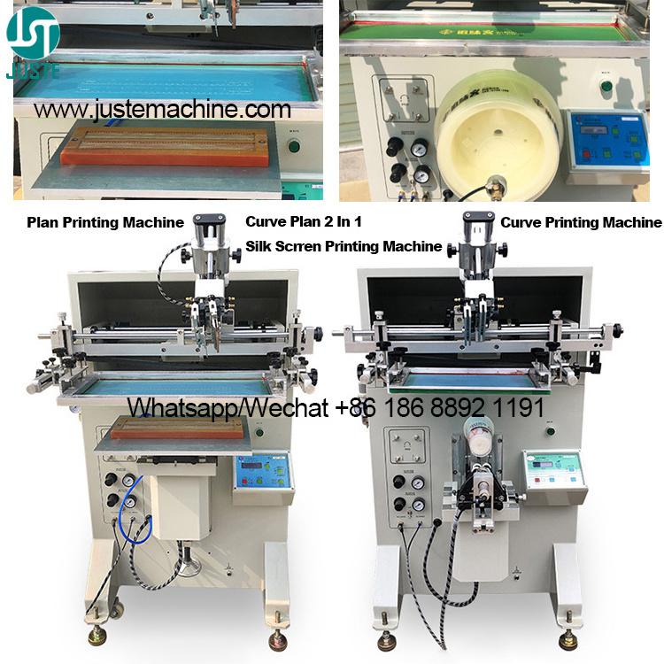 Manual cup tube mug screen printer automatic cured mini cap spice lotion gel polish pet bottle silk screen printing machine