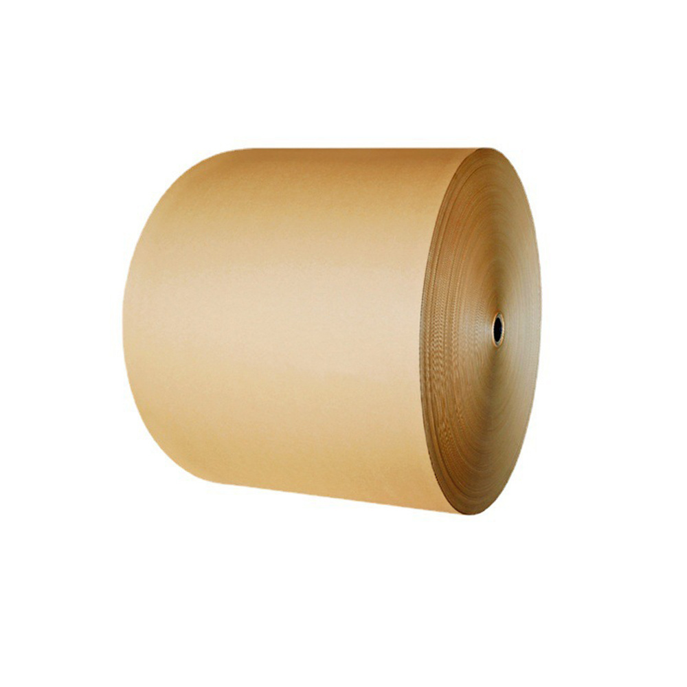 Custom Offset Flexo Printing High Bulk PE PLA Coating Brown Kraft Paper Rolls for Making Paper Cups Bowls Boxes