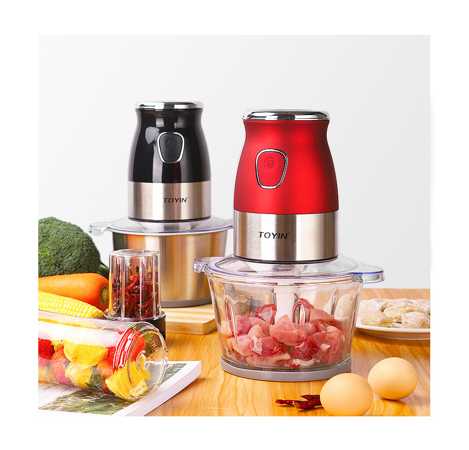 2L glass bowl 300W multifunctional food processor machine  4 in 1 fruit juice for kitchen appliance meat chopper