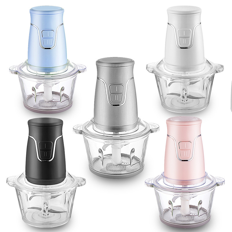 factory price kitchen use blender wholesale 4  in 1 electric chopper 2.0kg 2L glass bowl multifunction baby food processor